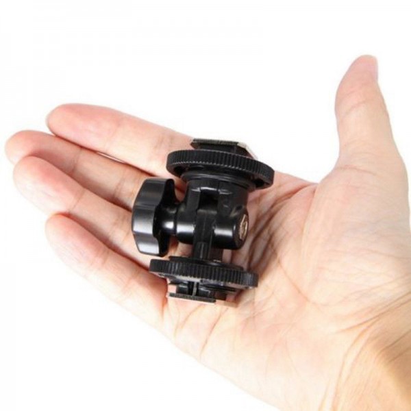 Dual Hot Shoe Mount Camera Adapter