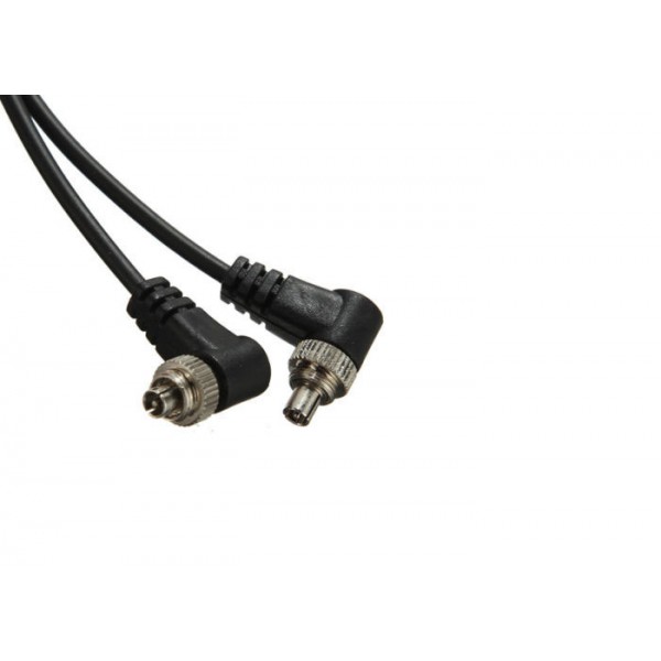 PC-30 Male to Male M-M Tri-plug Flash PC SYNC Cord Cable with Screw Lock