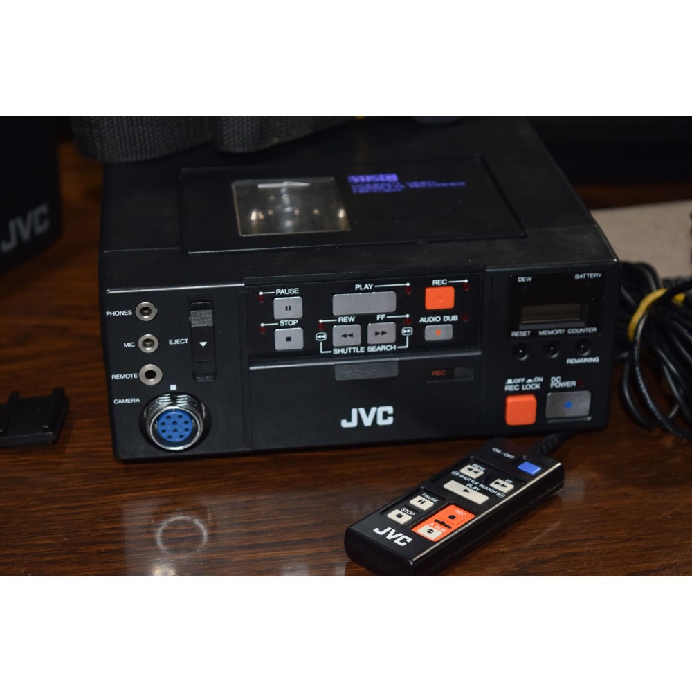 Vintage JVC Compact Video Camera System HRC3/GZS3 + VHS Recorder (1982)