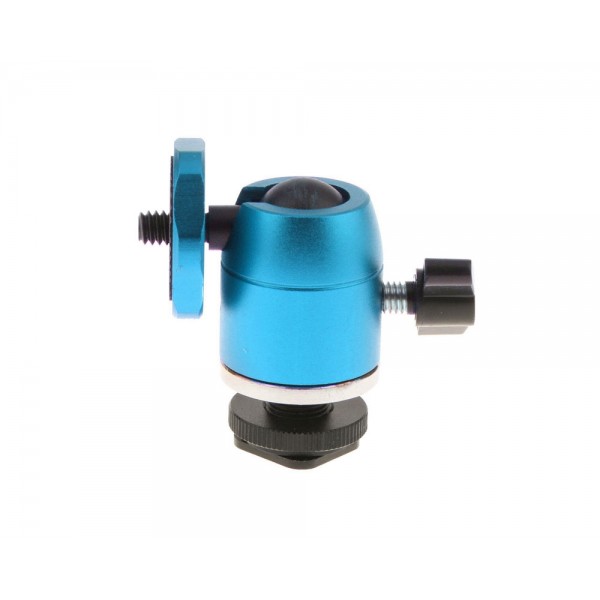 BLUE Professional Ball Head Hot-Shoe Adapter Camera 1/4 Screw