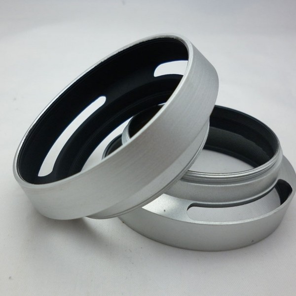 40.5mm Silver Vented Lens Hood shade For SONY Alpha A5000 A5100 A6000 16-50mm