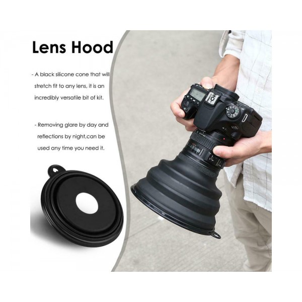 180mm Universal  Block Out Glass Photography Lens Hood
