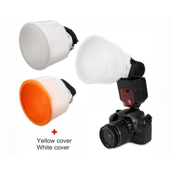 Flash Diffuser with Dome Cover Sets as Lambency