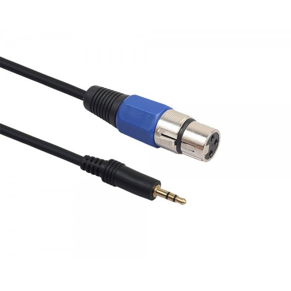 Καλώδιο 3m XLR 3 Pin Female to 1/8 3.5mm Stereo Jack Mic