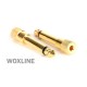 WOXLINE μετατροπέας 1/4" Male plug to 3.5mm 1/8" Female Jack