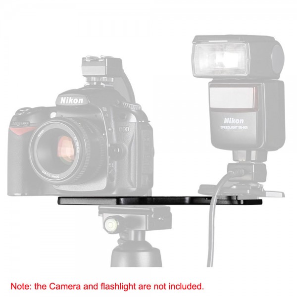 Vertical Camera Bracket (For flash, led, monitor, mic, ect)