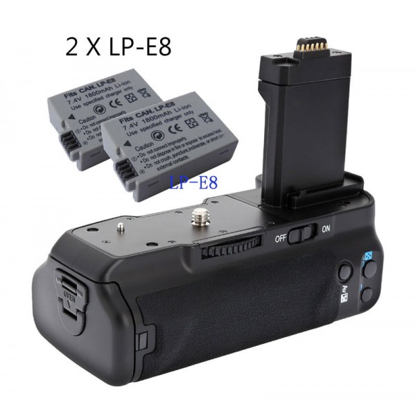 BG-E8 Battery Grip for Canon 700D,  650D, 600D, 550D+2x LP-E8