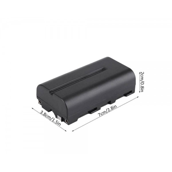 NP-F550 7.2V 2000mAh μπαταρία για LED