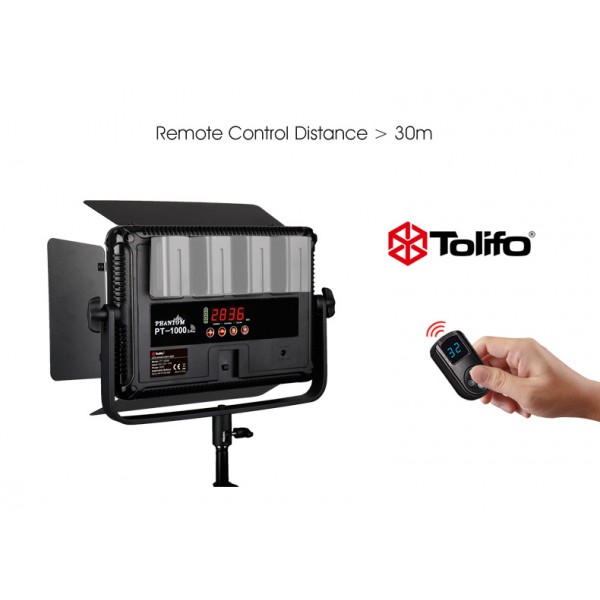 TOLIFO 1000 CRI 95 Professional Studio Led + AC Power (Daylight 7.200 LM)