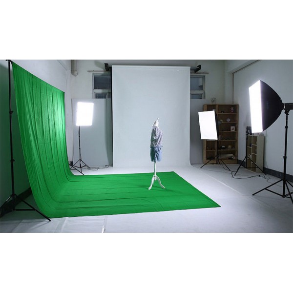 Chromakey βαμβακερό φωτογραφικό πανί 2x3m - 100% Cotton