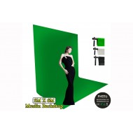 PhotoCame Chromakey Green 100% Cotton Studio Background (6x3m)