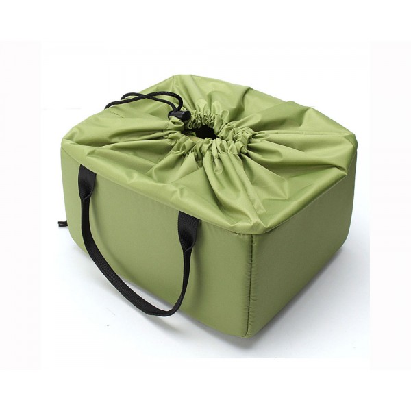 Waterproof Green Camera Insert Padded Bag