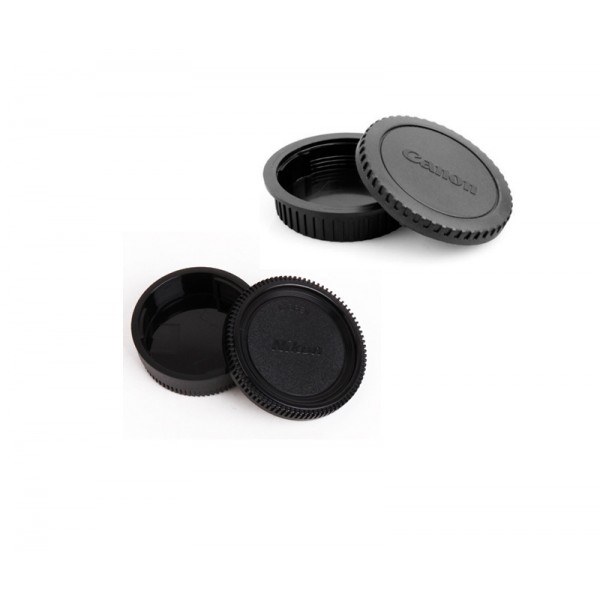 Replacement Body Cap + Rear Lens Cover for Nikon & Canon