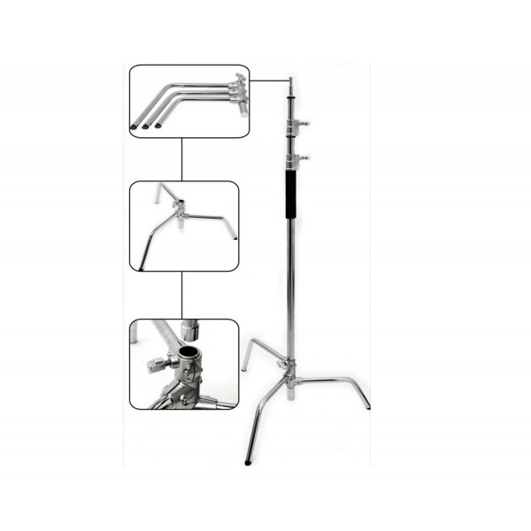 Βαρέως τύπου φωτιστικός τρίποδας Outletvideo SOLID C με Boom Arm