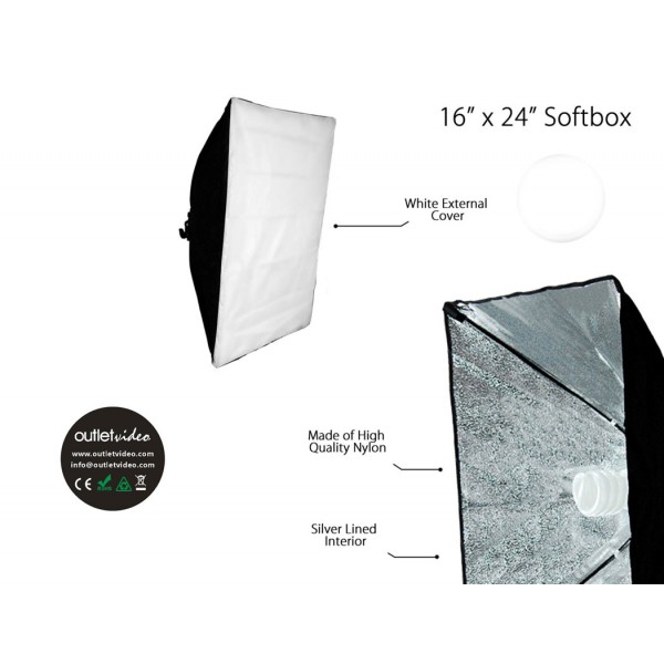 Φωτιστικό Outletvideo XL1 Softbox με λάμπα 11.000 Lumens