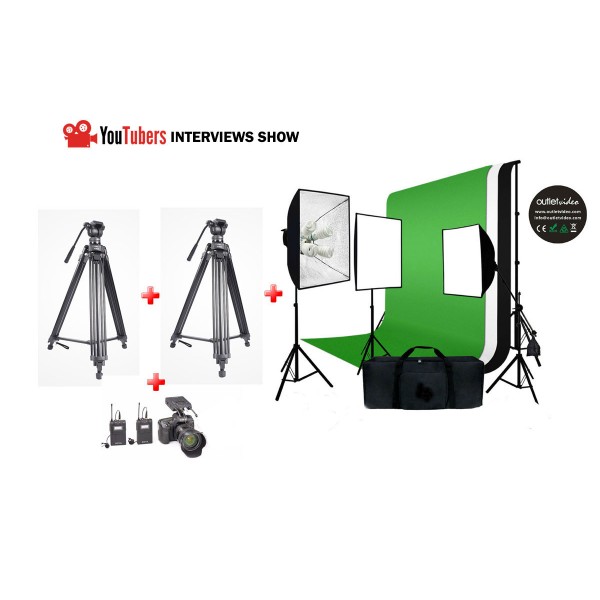 YouTubers Interviews Show Studio Setup (ALL IN ONE)