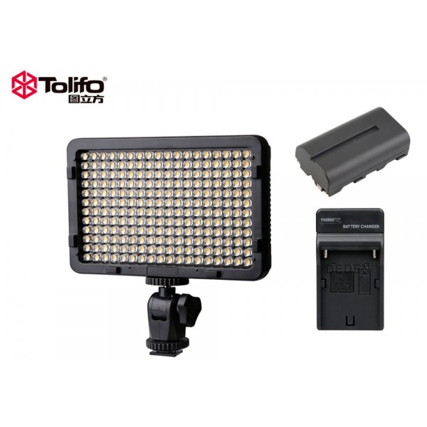 Σετ φωτιστικό TOLIFO 176 LED ψυχρού φωτισμού 5500k με μπαταρία κ φορτιστή