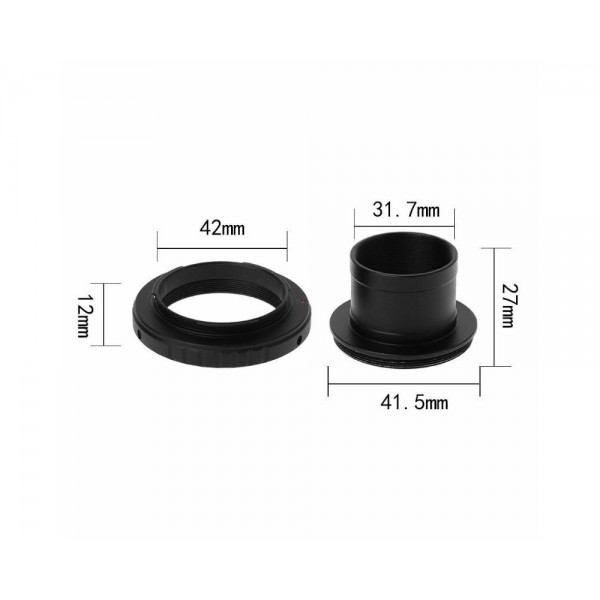 T Ring 1.25" Astronomical Telescope Mount Adapter + M42x0.75 For Nikon Camera