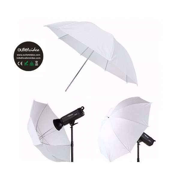 PhotoCame Studio Photography Flash Diffuser White Umbrella 100cm