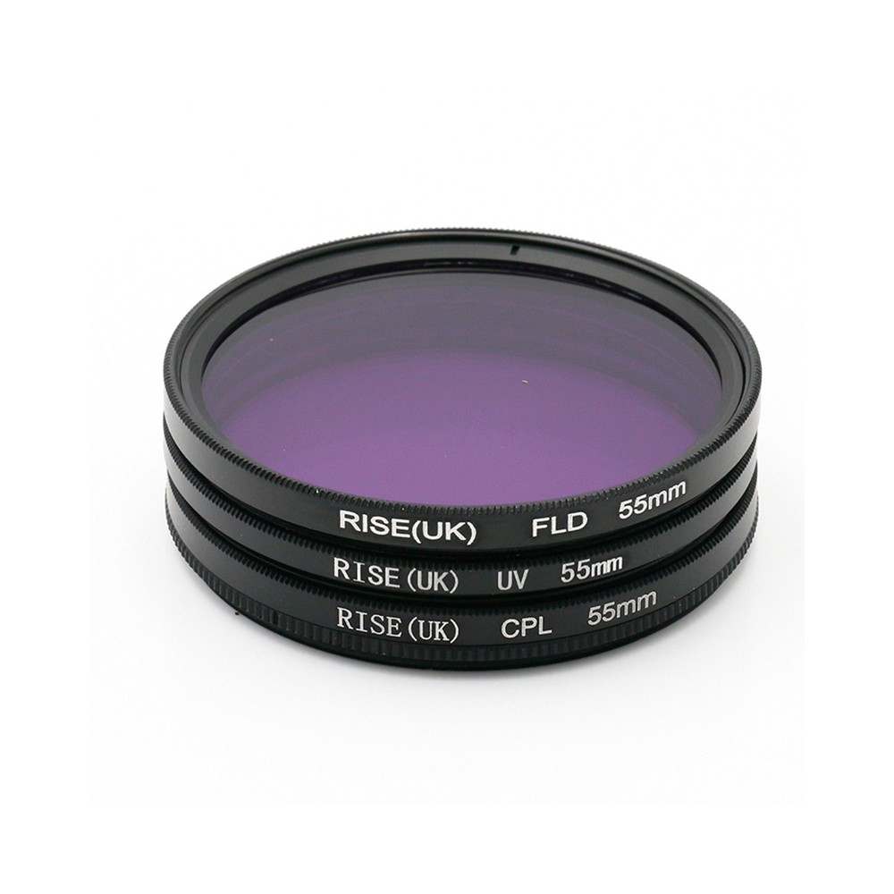 55MM Lens Filter Kit UV CPL FLD
