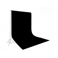 Black 3 x 2m Vinyl Photography Background