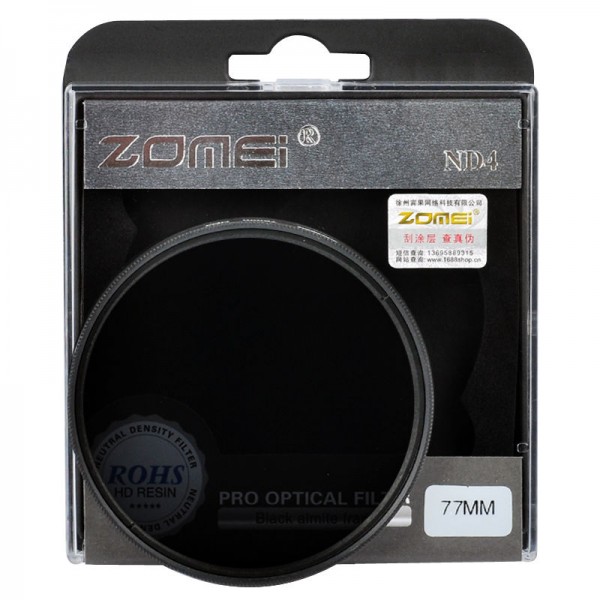 77mm Original Zomei ND4 Neutral Density φίλτρο με ιαπωνικά κρύσταλλα 