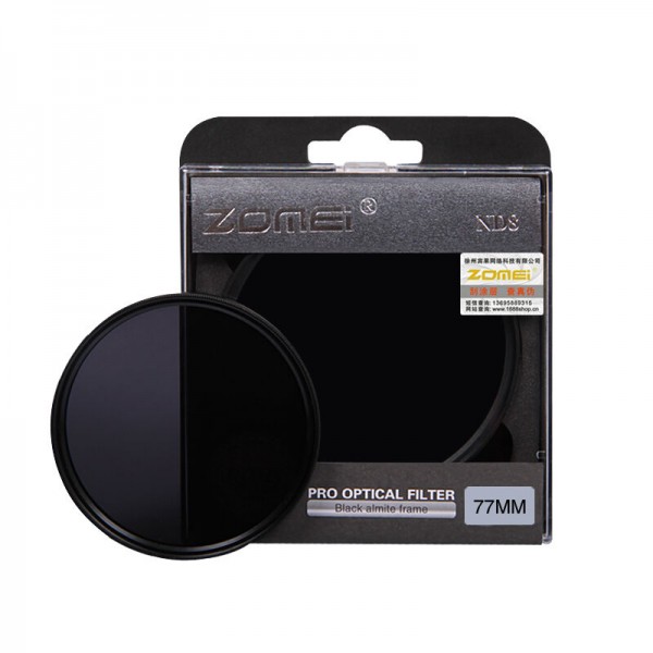 77mm Original Zomei ND8 Neutral Density φίλτρο με ιαπωνικά κρύσταλλα 