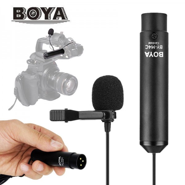 BOYA BY-M4C XLR Cardioid Lavalier Microphone
