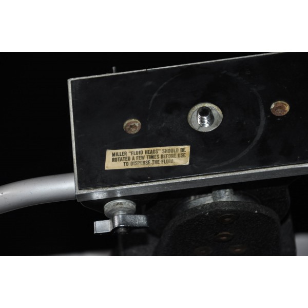 Vintage MILLER Television Studio Tripod Pedestal Havy Head