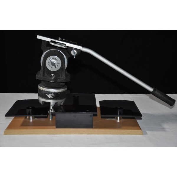 Vintage MILLER Television Studio Tripod Pedestal Havy Head