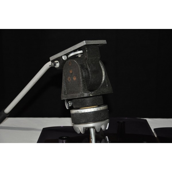 Vintage MILLER Television Studio Tripod Pedestal Havy Head