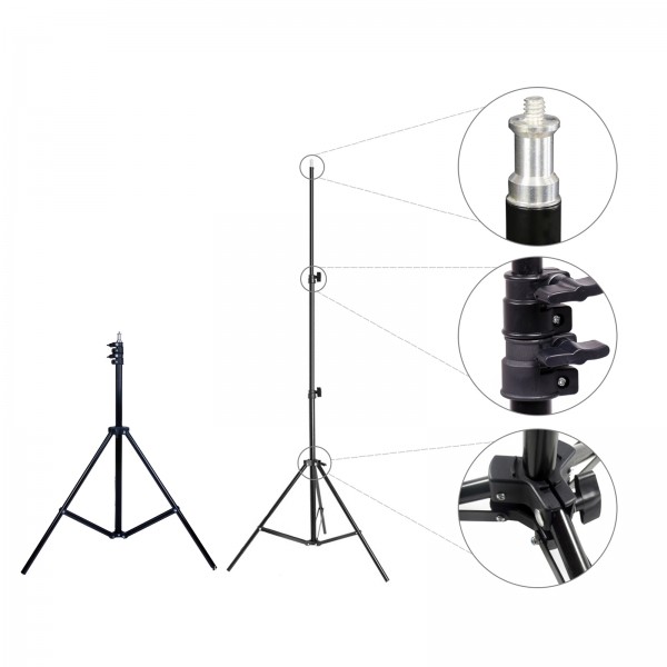 Φωτογραφικό PhotoCame Light Junior Stand ύψους 2,2m (Αναβαθμισμένη έκδοση)