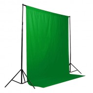 PhotoCame Chromakey Green 100% Cotton Studio Background (2x3m)