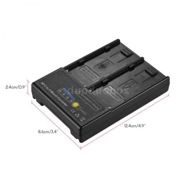 V Mount Dual NP-F Battery Adapter
