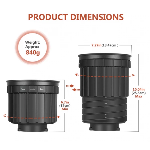 Tolifo Bowens Fresnel 2X Lens
