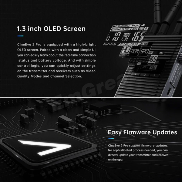 ACCSOON CineEye 2S Pro 1200ft SDI&HDMI 2.4G/5G Wireless Video Tranmission System