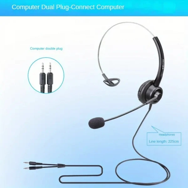Intercom Headphone Camcorder w Microphone Double Plug Intercom Headphone Camcorder w Microphone Double Plug