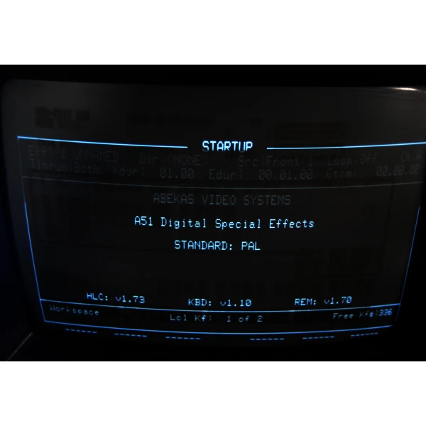 Vintage Broadcast Abekas A51+ Digital Special 3D Effects system PC