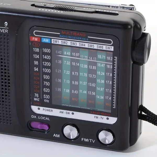 Φορητό Ραδιόφωνο AM FM Βραχέων SW1-7 Μεσαίων με ηχείο