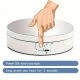DIAT Turntable 360° Motorized Rotating Display Mirror Stand with USB for Photography (Λευκό-Καθρέπτης)