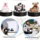DIAT Turntable 360° Motorized Rotating Display Mirror Stand with USB for Photography (Λευκό-Καθρέπτης)