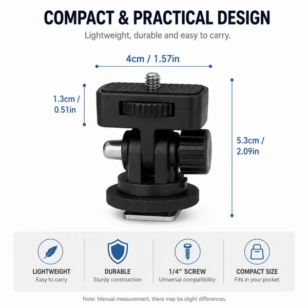 DIAT Βάση Στήριξης Smartphone για Κάμερα, Tripod Selfie Stick