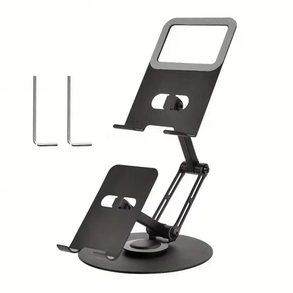 Περιστρεφόμενη Διπλή Μεταλλική Βάση για Τηλέφωνο κ Tablet