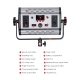TOLIFO 6000LM Professional Led GK-S60B PRO MARK 3 LED με τροφοδοτικό Bi Color 