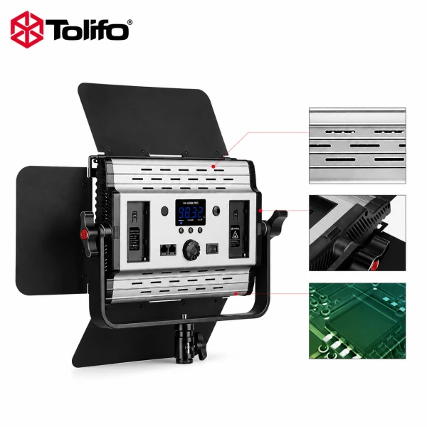 TOLIFO 6000LM Professional Led GK-S60B PRO MARK 3 LED με τροφοδοτικό Bi Color 