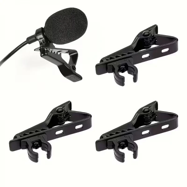 WOXLINE 4Pack μεταλλικές βάσεις για μικρόφωνα πέτου Tie Clip