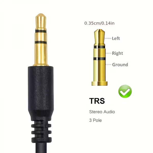 WOXLINE Camera 3.5mm Male to 4 Stereo Female Audio Cable Mixer
