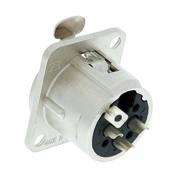 Original Neutrik NC3 FD-L1 XLR Pol Female NICKEL Θηλυκό Σασί
