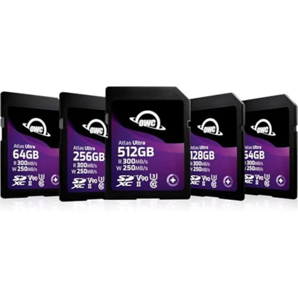 512GB OWC Atlas S Ultra SDXC UHS-II V90 Media Card USA