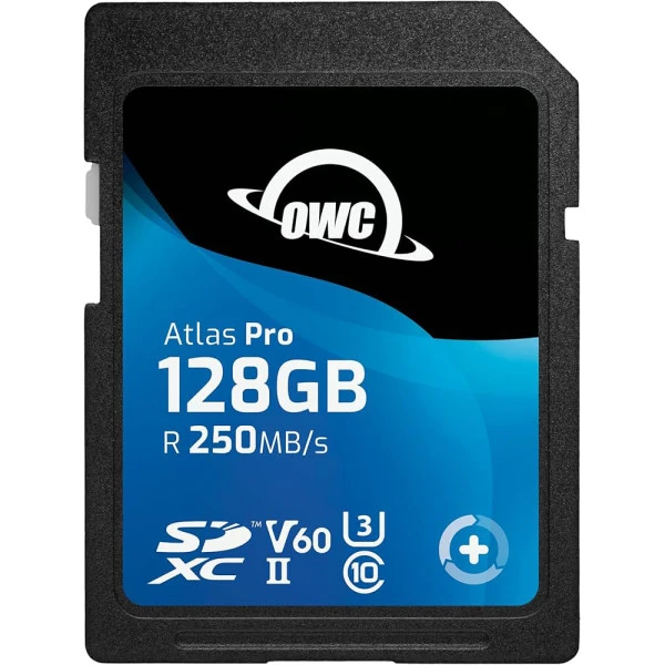 128GB OWC Atlas Pro SDXC UHS-II V60 Media Card USA